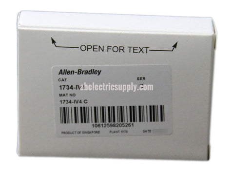 a2b supply packaging Allen Bradley Digital Input Module 1734-IV4 Ser C FW 3.022