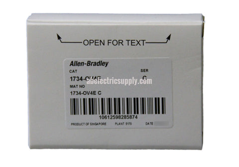 a2b supply packaging Allen Bradley Digital Output Module 1734-OV4E Ser C FW 3.022