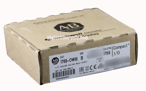 A2B Supply Packaging Allen Bradley CompactLogix 1769-OW8I Ser B F/W Rev 3.1