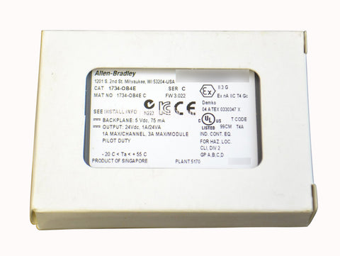 A2B Supply Packaging Allen Bradley Source Output Module  1734-OB4E Ser C FW 3.022