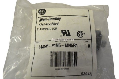 Allen Bradley 1485P-P1N5-MN5R1 Ser A CONNECTOR T-PORT MINI RIGHT KEYWAY DEVI