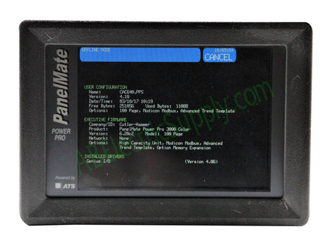 Eaton Cutler-Hammer 1785T-PMPP-1700 Panelmate Power Pro Touchscreen Operator Int