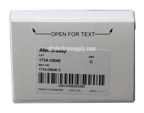 A2B Supply Packaging Allen Bradley 1734-OB4E Ser C FW 3.022 Digital Output Module