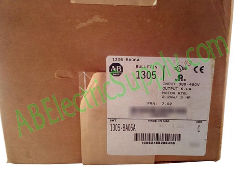 A2B Supply Packaging Allen Bradley 1305 AC Drives 1305-BA06A Ser C