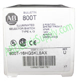 Original Packaging Open Allen Bradley Selector Switch 800T-16HG5KL8AX Ser U